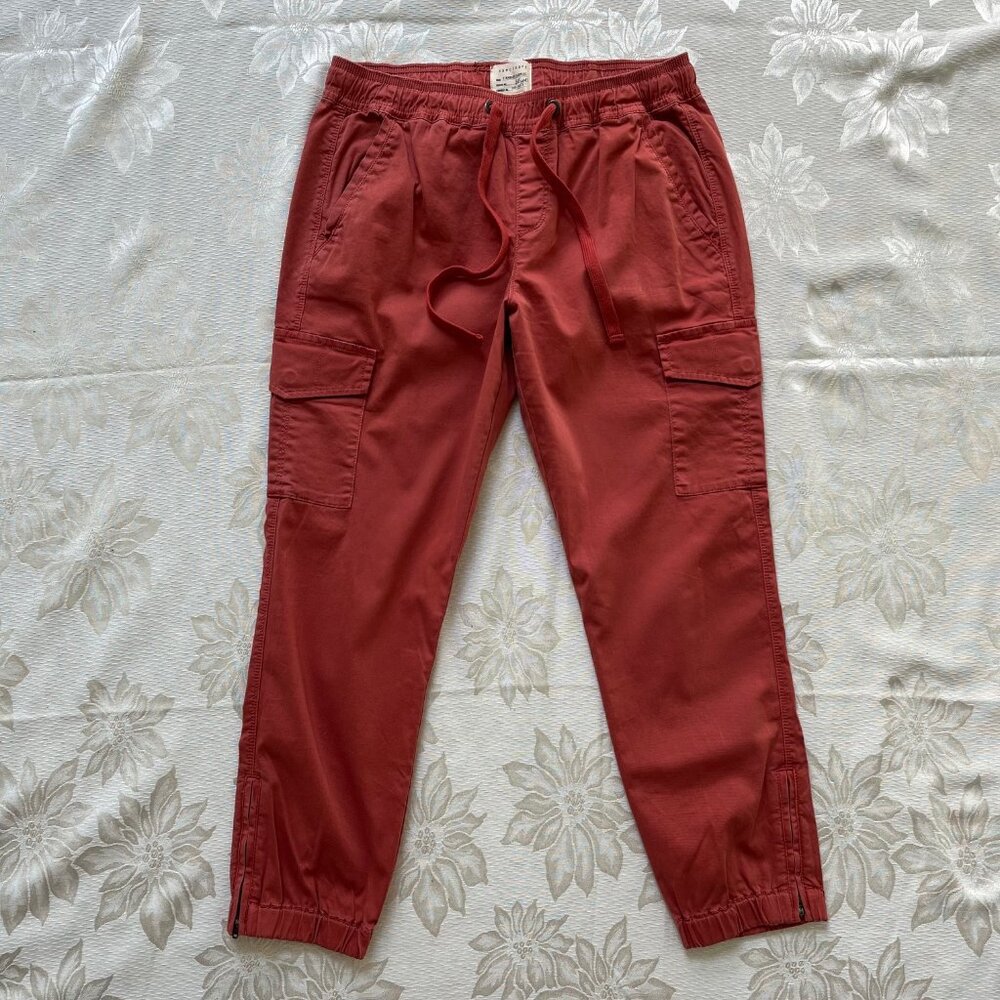 Sanctuary Rust Red Cargo Jogger Capris